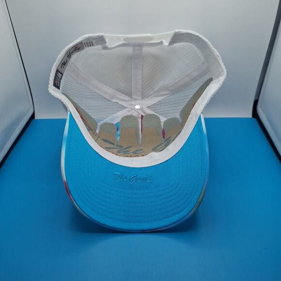 Chicago Cubs Tie Dye Trucker Snapback Leather Patch Hat MLB The Game Cotton - Picture 6 of 7